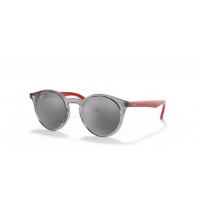 Ray-Ban RB9064S CrianÃ§as XS (44 - 19) / Prata e lentes Cinza armaÃ§Ã£o Ã“culos de sol