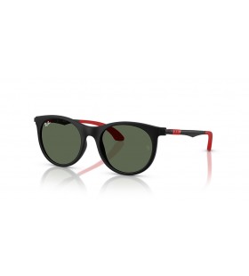 Ray-Ban RB9082S L Crianças (47 - 17) / Verde lentes e Preto armação Óculos de sol