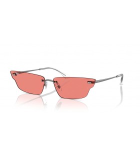 Ray-Ban RB3731 Anh Bio-Baseados XL (66 - 15) / lentes cor-de-Rosa e Prata armação Óculos de sol