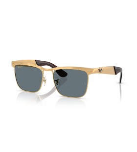 A Ray-Ban RB3875 Wayfarer Deluxe XXL (56 - 18) / Kék lencse, Arany keret Napszemüveg