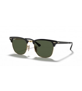 A Ray-Ban RB3716 Clubmaster Fém L (51 - 21) / Zöld lencse, Fekete keret Napszemüveg