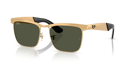 Ray-Ban RB3875 Wayfarer Deluxe L (53 - 18) / Glas lionsaí agus Óir fráma Sunglasses