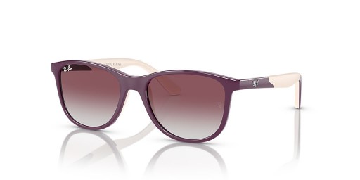 Ray-Ban RB9077S Páistí Bhith-Bhunaithe L (49 - 16) / Violet lionsaí agus Bándearg fráma Sunglasses
