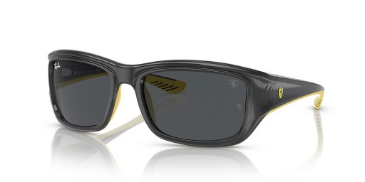 Ray-Ban RB4405M Scuderia Ferrari Bailiúchán XL (59 - 19) / Liath lionsaí agus Multicolor fráma Sunglasses