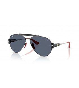 Ray-Ban RB3762M Scuderia Ferrari Bailiúchán XL (58 - 14) / lionsaí Liath agus Dubh fráma Sunglasses
