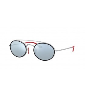 Ray-Ban RB3847M Scuderia Ferrari Bailiúchán XL (52 - 22) / Silver lionsaí agus Óir fráma Sunglasses