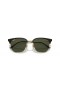 Ray-Ban RB4416 Nuovo Clubmaster XL (53 - 20) / lenti Verde e telaio Nero Occhiali da sole