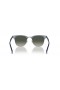 Ray-Ban RB3507 Clubmaster Aluminum L (51 - 21) / lenti Grigio e Blu cornice Occhiali da sole