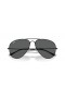 Ray-Ban RB3825 Vecchio Aviatore XL (58 - 14) / lenti Grigio e Nero frame Occhiali da sole