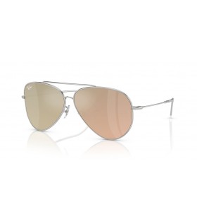 Ray-Ban RBR0101S Aviator Invertire L (59 - 11) / lenti Viola e Silver frame Occhiali da sole