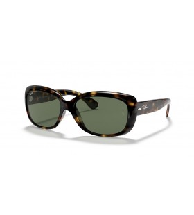 Ray-Ban RB4101 Jackie Ohh M (58 - 17) / lenti Verde e la Tartaruga frame Occhiali da sole