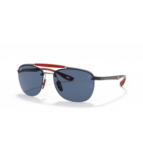 Ray-Ban RB3662M Scuderia Ferrari Collection XL (59 - 17) / lenti Blu e Silver frame Occhiali da sole