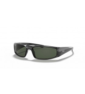 Ray-Ban RB4335 S (58 - 17) / lenti Verde e telaio Nero Occhiali da sole