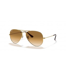 Ray-Ban RB3025 Aviator Gradient XXL (62 - 14) / lenti Marrone e Oro frame Occhiali da sole