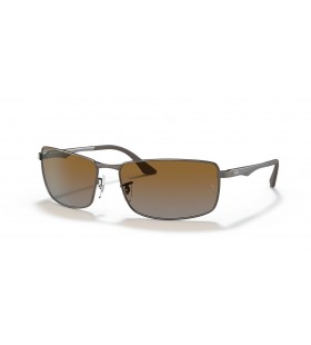 Ray-Ban RB3498 XXL (61 - 17) / lenti Marrone e del Silver frame Occhiali da sole