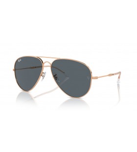 Ray-Ban RB3825 Vecchio Aviatore XL (58 - 14) / lenti Blu e Rosa frame Occhiali da sole