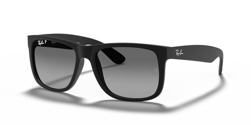 Ray-Ban RB4165ジャスティンクラシックS(54-16)/グレーレンズは、黒フレームサングラス