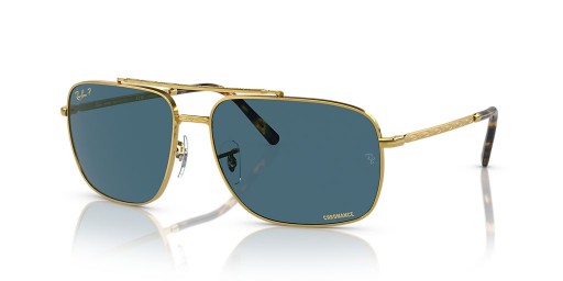 Ray-Ban RB3796L(59-15)/ブルレンズゴールドフレームサングラス