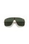 Ray-Ban RB3697翼ⅱXXL(0-135)/グリーンレンズ-ゴールドフレームサングラス