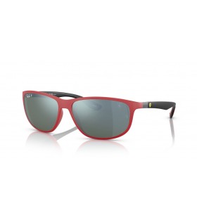 Ray-Ban RB4394Mスクーデリア-フェラーリの回収XXL(61-14)/シルバーレンズレッドフレームサングラス