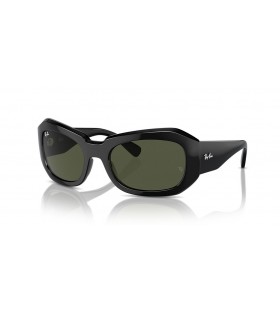 Ray-Ban RB2212Beate M(56-20)/グリーンレンズは、黒フレームサングラス