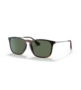 Ray-Ban RB4187クM(54-18)/グリーンレンズ-タートルフレームサングラス