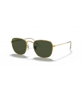 Ray-Ban RB3857フランクS(51-20)/グリーンレンズ-ゴールドフレームサングラス