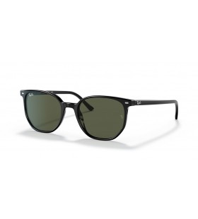 Ray-Ban RB2197エリオット-S(52-19)/グリーンレンズは、黒フレームサングラス