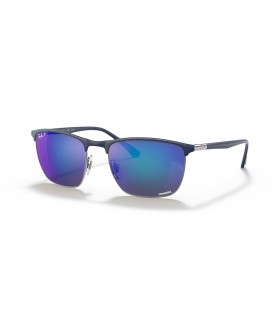 Ray-Ban RB3686Chromance XL(57-19)/ブルレンズ、ブルーフレームサングラス