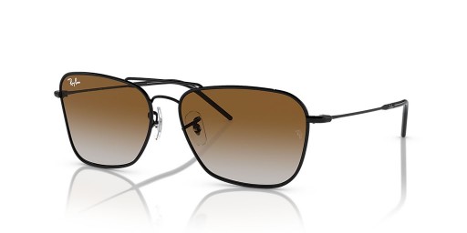 Ray-Ban RBR0102S Caravan Omvendt XL (58 - 15) / Brune linser og Svart frame Solbriller