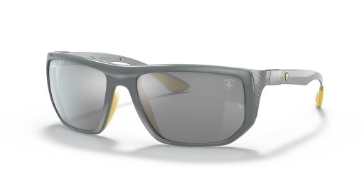 Ray-Ban RB8361M Scuderia Ferrari Samling XXL (60 - 18) / Sølv linser og Grå frame Solbriller