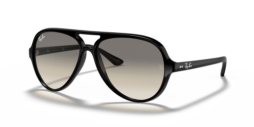 Ray-Ban RB4125 Katter 5000 Klassiske M (59 - 13) / Grå linser og Svart frame Solbriller