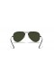 Ray-Ban RB3025 Aviator Classic XL (58 - 14) / Grønne linser og Svart frame Solbriller