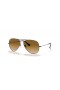 Ray-Ban RB3025 Aviator Gradient M (55 - 14) / Brune linser og Sølv frame Solbriller