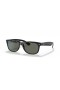 Ray-Ban RB2132F Nye Wayfarer Classic XL (58 - 18) / Grønne linser og Svart frame Solbriller