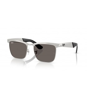 Ray-Ban RB3875 Wayfarer Deluxe L (53 - 18) / Grå linser og Sølv frame Solbriller