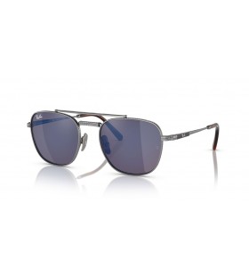 Ray-Ban RB8258 Frank II Titanium M (51 - 20) / Grå linser og Sølv frame Solbriller