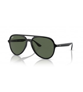 Ray-Ban RB4376 L (57 - 16) / Grønne linser og Svart frame Solbriller