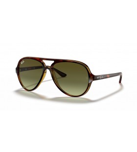 Ray-Ban RB4125 Katter 5000 Klassiske M (59 - 13) / GrÃ¸nne linser og Tortoise frame Solbriller