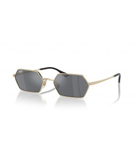 Ray-Ban RB3728 Yevi Bio-Basert XL (58 - 18) / Grå linser og Gull frame Solbriller