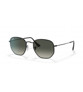 Ray-Ban RB3548 Sekskantet XL (54 - 21) / Grå linser og Svart frame Solbriller