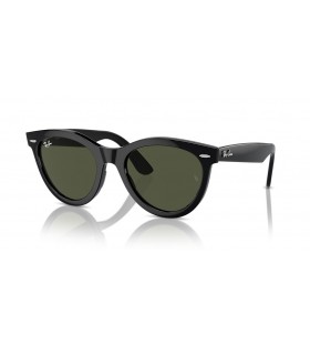 Ray-Ban RB2241 Wayfarer Måte L (51 - 21) / Grønne linser og Svart frame Solbriller