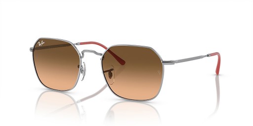 Okulary przeciwsłoneczne Ray-Ban RB3694 Jim L (53-20) / Z różowymi soczewkami i srebrnej oprawce