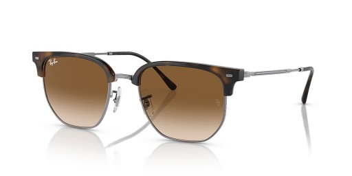 Okulary przeciwsłoneczne Ray-Ban RB4416 New Clubmaster L (51-20) / Z brązowymi soczewkami i черепаховой oprawce