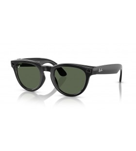 Okulary przeciwsłoneczne Ray-Ban RW4009F Ray-Ban | Meta Low Bridge Fit Podsufitka L (51-23) / okulary z zielonymi soczewkami i czarnej oprawce