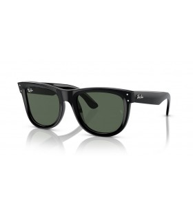 Okulary przeciwsłoneczne Ray-Ban RBR0502S Wayfarer Reverse S (50-22) / Z zielonymi soczewkami i czarnej oprawce