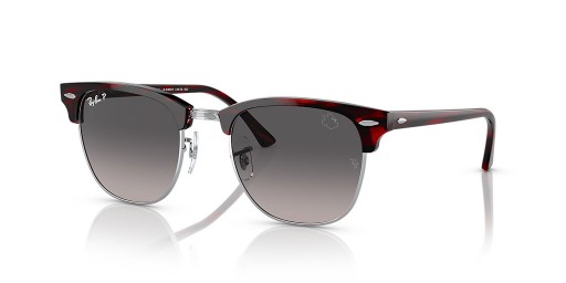 Ray-Ban RB3016 Clubmaster Disney Minnie Mouse L (51 - 21) / lentile Gri și broasca Țestoasă, ochelari de Soare cadru