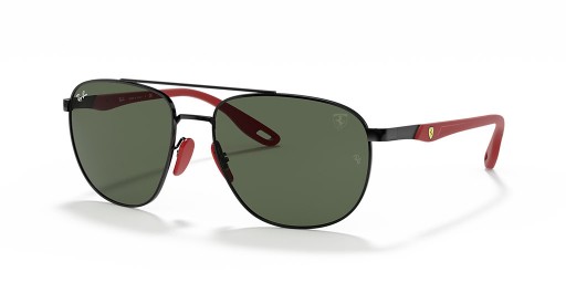 Ray-Ban RB3659M Scuderia Ferrari Collection L (57 - 17) / lentile Verzi și Negre, ochelari de Soare cadru