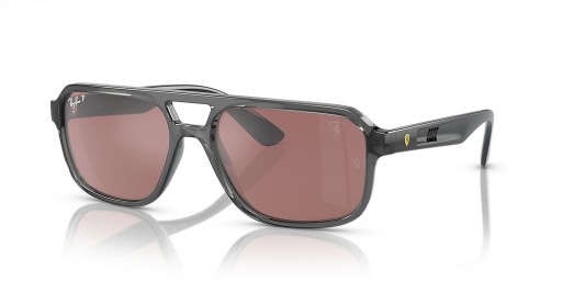 Ray-Ban RB4414M Scuderia Ferrari Collection L (58 - 17) / Argint lentile și ochelari de Soare cadru Gri