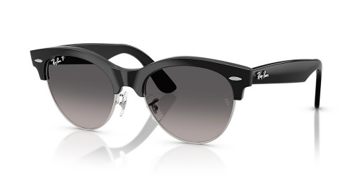 Ray-Ban RB2341 Clubmaster Mod L (54 - 19) / lentile Gri și Negru cadru ochelari de Soare